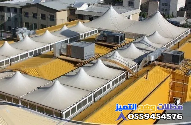 مظلات  حوش  مدخل مساجد حي حطين   الرياض